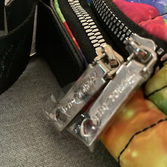 NWOT BETSEY JOHNSON  Yummy Gummy Bear Nylon Multicolor Nylon Quilt Crossbody bag - Picture 2 of 7